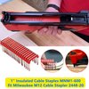 1" Insulated Cable Staples MNM1-600 fit Milwaukee Cable Stapler Gun M12 2448-20 for to Wood Surfaces - Fit Milwaukee Staples 600 per Box