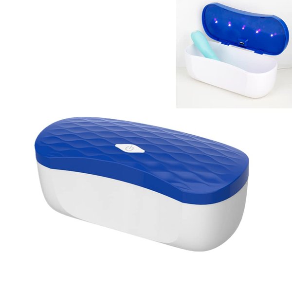 NUHUi Personal Belonging Storage Box with UV LED Washable USB Charging, Can Store Glasses, Teeth Protectors, Toys or Other Personal Things,Size 9.40x4.50x3.90 Inches(LxWxH)