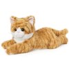 Cuckool Orange Tabby Cat Stuffed Animals, Microwavable Stuffed Animals Heating Pad for Cramps, Pain Stress Relief, Heatable Coolable Lavender Scented Plush Toys for Anxiety, Women Kids Bedtime