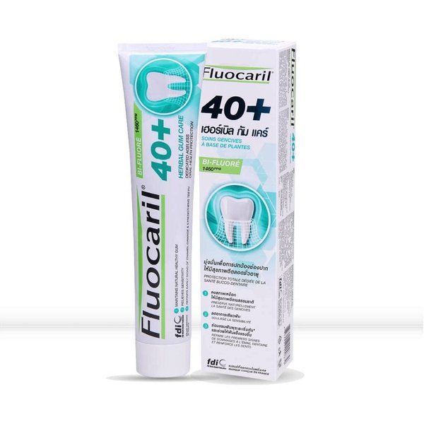 Fluocaril 40+ Herbal Gum Care Dedicated Ageless Oral Health Protection 160 g.