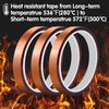 10 Rolls Heat Resistant Tapes for Sublimation, 10mm X 33m 108ft Heat Press Tape for High Temperature Heat Transfer for Sublimation on Coffee Mugs, Adhesive Vinyl No Residue, Electronics, Soldering