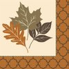 Amscan Copper Leaves Luncheon Napkins (16 ct)