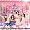 Birthday Banner, 3D Mylar Foil Happy Birthday Balloons, 26pcs Birthday Party Decorations with 8pcs Star Balloons for Kids Girls Women Adults Ecofriendly Party Supplies, Pantone