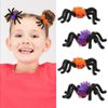 4Pcs Halloween Hair Clips Spider Hair Claw Clips Orange Purple Hair Accessories for Women Halloween Spider Hair Clip Cute Metal Decorative Hair Clips for Thick Thin Hair Styling Accessories