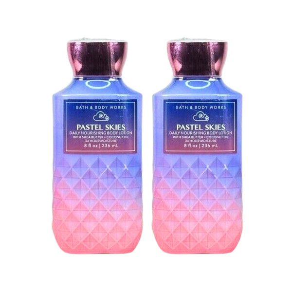 Bath & Body Works Body Lotion Pack of 2, 8oz Each (Pastel Skies)