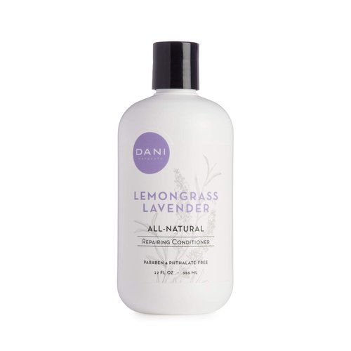 DANI Natural Nourishing Conditioner Naturals - Organic Ingredients Hydrate & Strengthen Hair - Sulfate, Phthalate & Paraben Free - Vegan & Cruelty Free - 12 Ounces (Lemongrass Lavender)