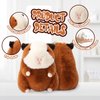 CHDBLOCK Guinea Pig Plush, Guinea Pig Stuffed Animal, Guinea Pig Soft Throw Pillow, Birthday Gift for Relatives Friend Boys Girls（Guinea Pig-Brown）