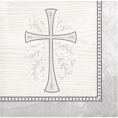 Divinity Silver Beverage Napkins, 48 ct