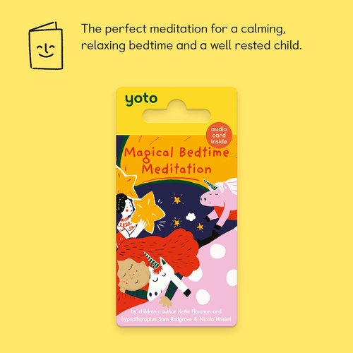 Yoto Magical Bedtime Meditation by Nicola Haslett – Kids Audio Card for Use with Player & Mini All-in-1 Audio Player, Screen-Free Listening with Relaxing Sleep & Winding Down Exercises, Ages 3+