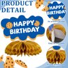 Sonwyoung 12 Pcs Milk and Cookies 1st Birthday Party Decorations Milk and Cookie Table Decor Baby Shower Happy Birthday Honeycomb Centerpieces Table Decorations for 1st Birthday Party Supplies