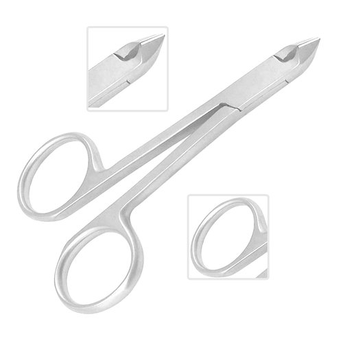 PRECISE CANADA Cuticle Nipper Scissors Style,cuticle Clipper, Nail Clipper,with Scissors Style,mini Clipper/nipper -half Jaw