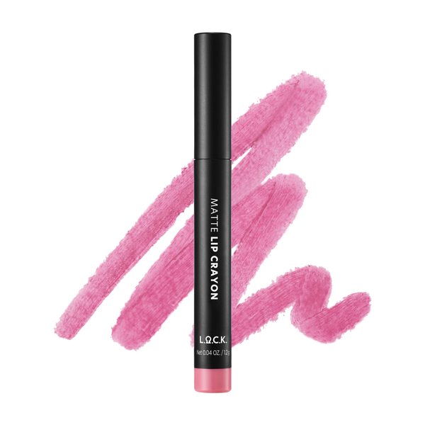 L.O.C.K. MATTE LIP CRAYON 04 ROSEBAY Long Lasting Velvet Soft Matte Lipstick