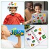 Haooryx Football Sports Stickers Roll - Cartoon Super Rugby Football Bowl Waterproof Vinyl Reusable Laptop Stickers Coloring Book Scrapbook Water Bottle Page Activity Pad Summer Birthday Party Favors