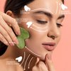 BAIMEI Gua Sha Facial Tool for Self Care, Manual Massage Sticks for Face and Body Treatment, Massager for Relieve Tensions and Reduce Redness, Skin Care Gift for Men Women - Xiuyan Jade