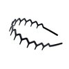 KALIYOTO Set of 2 Zig Zag Black Plastic Sharks Tooth Hair Comb Headband (1 Black Color+1 brown)
