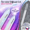 GLADZY® Genuine Czech Glass Nail File Set - Callus Remover Foot Rasp, Double Sided Different Grit Surface, Professional Manicure & Pedicure Tools, Premium EU Quality
