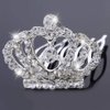 2 Pcs Kids Princess Crown Rhinestone Tiara Hair Comb Crystal Hair Clip Mini Hair Decorations for Girls Teens Toddlers