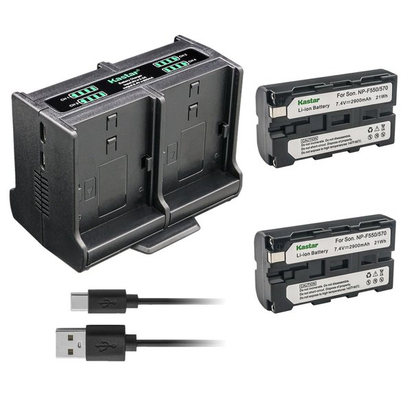 Kastar 2-Pack Battery and Quadruple Charger Compatible with Sony CCD-TRV3000 CCD-TRV315 CCD-TRV35 CCD-TRV36 CCD-TRV37 CCD-TRV4 CCD-TRV41 CCD-TRV43 CCD-TRV45 CCD-TRV46 CCD-TRV47 CCD-TRV48 Camera