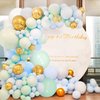 Baby Shower Decorations for Boy - Blue Balloon Garland Kit, 124 Macaron Latex balloons Blue, Confetti Balloon, Balloon Garland Strip for Boy Birthday Party Decorations, Elephant Theme Baby Shower