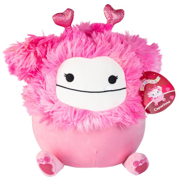 Squishmallows Original 10-Inch Caparinne The Pink Bigfoot - Official Jazwares Plush - Collectible Cute Soft & Squishy Stuffed Animal Toy - Add to Your Squad - Gift for Kids, Girls, Boys