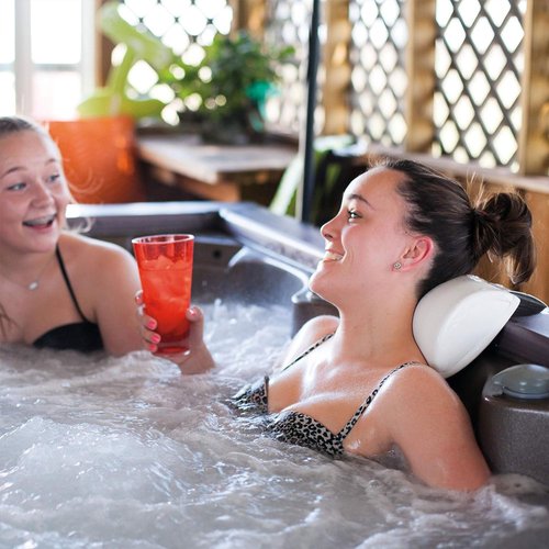 TRC Recreation Super Soft Cushioned Closed Cell Vinyl Coated Foam Pool, Spa, and Bath Head and Neck Pillow with Soft Cushioned Interior, Gray