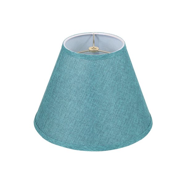 Aspen Creative 32078, Transitional Empire Shape Spider Construction Lamp Shade, Teal, 6" Top x 12" Bottom x 9" Slant Height