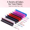 ALLOVE Colored Eyelash Extension Super Easy Fan Brown Volume Lash Extensions 0.05mm D Curl 15-20mm Mixed Tray Rapid Blooming Colorful Volume Lashes Self Fanning Lash Extension Supplies