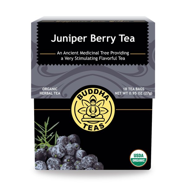 Buddha Teas Organic Juniper Berry Tea - OU Kosher, USDA Organic, CCOF Organic, 18 Bleach-Free Tea Bags