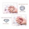 Nail Art Holder Practice Stand for Nail Art Display, Crystal Diamond Hand Model Shoot Ornament Manicure Accessories DIY Nail Art Display Stand Training Practice Display Stand(60mm Diameter)