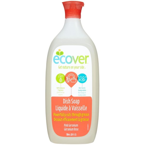 Ecover Liquid Dish Soap, Pink Geranium, 25 Ounce