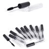 3Pcs Black 10ml Empty Mascara Tube and Wand Glass, Mascara Tubes Empty for Castor Oil, Empty Mascara Tube, Empty Mascara Bottles with Brush, Clear Glass Mascara Tube and Wand Glass DIY Cosmetics