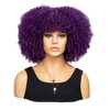 YADIRF Fashion Afro Curly Wig Synthetic Short Full Wig Women Wig For Halloween Party Christmas Costume Wig (Dark Purple)