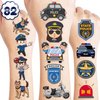 Police Birthday Party Decorations Favors Supplies Police Car Themed Decor 82 PCS Tattoo Stickers Cute Gifts for Kids Girls Boys Classroom Prizes Rewards