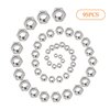 TWCC 95 PCS Assorted Stainless Steel Hex Nuts Assortment Kit M3 M4 M5 M6 M8 M10 Metric Hex Nut Set Hardware