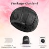Cordless Deep Conditioning Heat Cap - Safe, Microwavable Heat Cap for Steaming, Heat Therapy for Hair, Flaxseed Seed Interior for Maximum Heat Retention (Black)