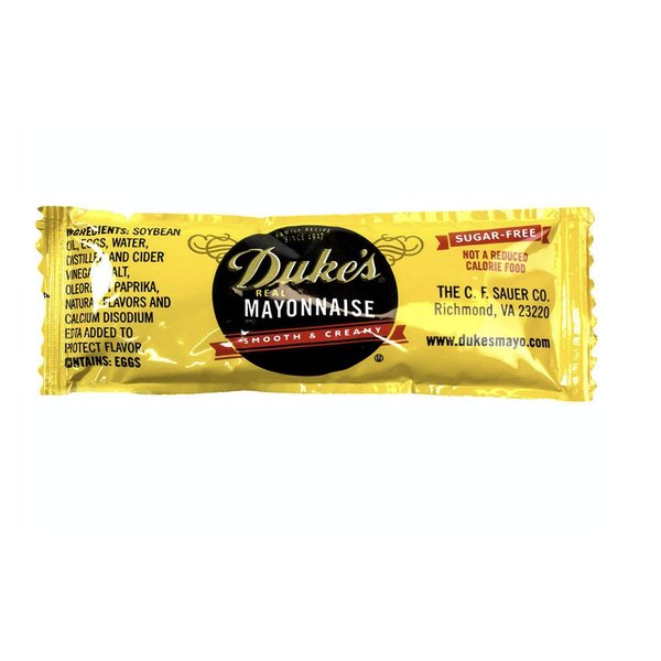 Dukes Mayonnaise Packets 50 Pack. Sugar-Free, Low Carb, Gluten Free Individual Servings of Real Mayo. Great-Tasting and Full of Omega-3s in Tear-Open, Disposable Condiment Packs! Perfect for Parties!
