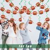 32 Pieces Football Party Decorations Includes 30 Pieces Hanging Swirls and 2 Pieces Football Banners Sports Football Theme Party Supplies for Kids Adults Office Bar Football Birthday Party Decor