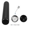 Fortune Nexus Air Tight Smell Proof Metal Cigar Case Tube with Built in Humidifier (Black)