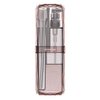 Portable Toothbrush Cup 8 in 1 Wash Set Storage Case, Toothbrush & Toothpaste Shower Gel Shampoo Comb Travel Kits Toiletry Sub (Pink)