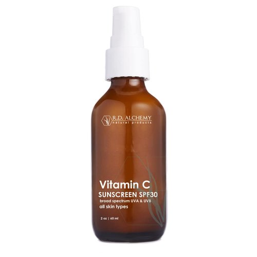 RD Alchemy - Natural & Organic Vitamin C SPF 30 Moisturizing Mineral Sunscreen. Non-Nano Zinc & Titanium - Lightweight Non Greasy SPF for Face - Skincare for Professionals & Estheticians.