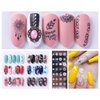 12Pcs Nail Art Stamping Plates - Stamp for Nails Plate Set Stamp Tool for Nails Flower Beauty Butterfly Stamps for Slow Drying Nail Polish - Nail Stamping Plate