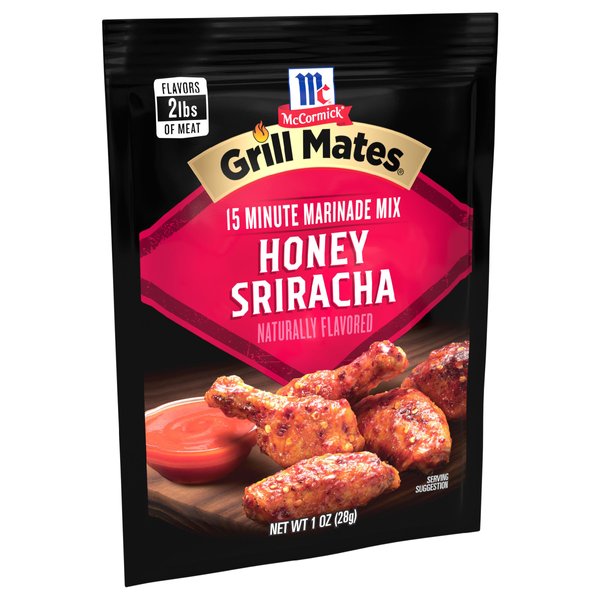McCormick Grill Mates Honey Sriracha Marinade Mix, 1 oz (Pack of 12)