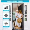 FIRGUNY Magnetic Screen Door Fits Door Size 36 x 80, Door Screen Magnetic Closure, Mesh Screen Doors Magnets for Single Front Back Patio Sliding Door, Screen Size 38" x 81"(Black)