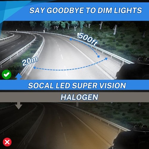 SOCAL-LED LIGHTING 2X D2S HID Bulbs 35W AC Factory Xenon HID Headlight Direct Replacement 8000K Iceberg Blue