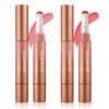 Blush Stick,Liquid Blush Stick,Silky Smooth Creamy Formula,Lightweight Blendable Blush Rouge Stick,Naturally Sculpted Look Professional Beauty Makeup Blush (01/02)