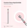 MelodySusie Ball Shape Cuticle Clean Nail Drill Bit 3/32'', Professional Safety Carbide Diamond Nail Bit Nail Cleaner for Cuticle Dead Skin Nail Prepare, Two Way Rotate, Manicure Nail Salon Supplies