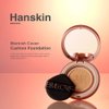 Hanskin Blemish Cover Conceal Cushion, Full Coverage Semi Matte Cushion Foundation Case SPF 50 +, Lightweight Flawless Corrects Redness [No. 21 Cream/Semi Matte / 0.38 oz x 2 Refills]