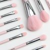 MAANGE 30-Piece Complete Make Up Brush Set 5 Products Included for Powder Foundation Eyeshadow Concealer Eyeshadow Pink