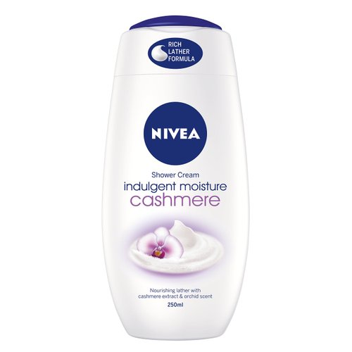 NIVEA Cashmere & Cotton Oil Shower Gel (250ml), Body Wash with Vitamin C, E, and Precious Oils, Protects Skin from Drying Out and Leaves it Touchably Smooth
