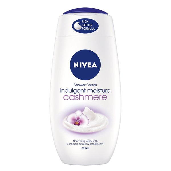 NIVEA Cashmere & Cotton Oil Shower Gel (250ml), Body Wash with Vitamin C, E, and Precious Oils, Protects Skin from Drying Out and Leaves it Touchably Smooth